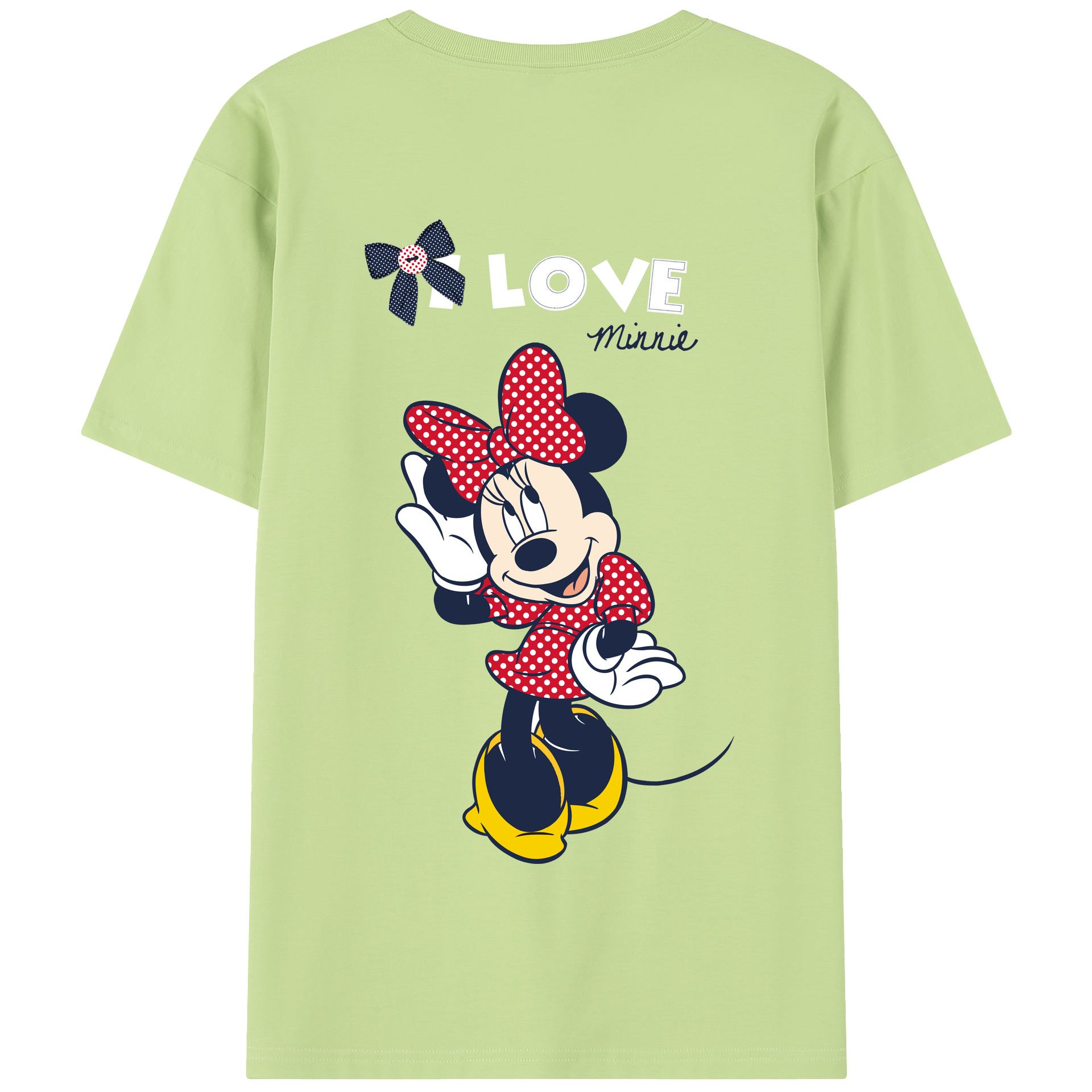 （画像用） ミッキーマウス Mickey Mouse 綿100％半袖Tシャツ（背面プリント）